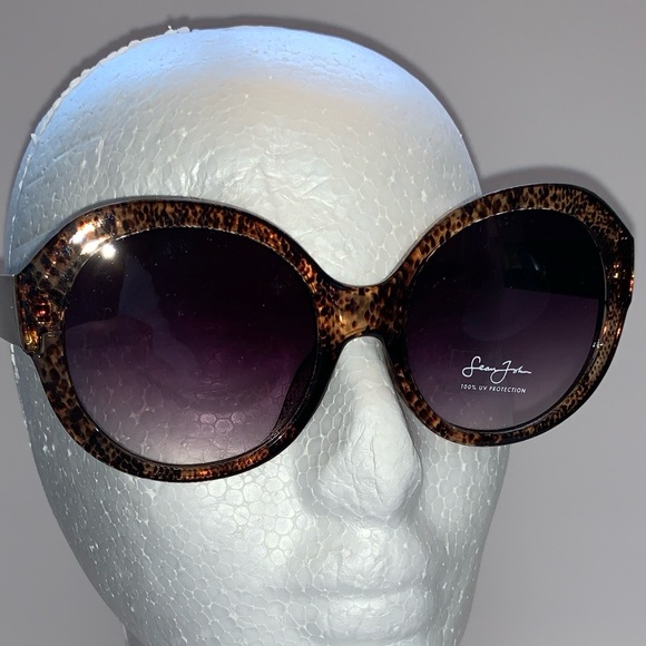 P DIDDY SEAN JOHN Womens Oversized Translucent Rims Round Lenses Sunglasses - Picture 4 of 6